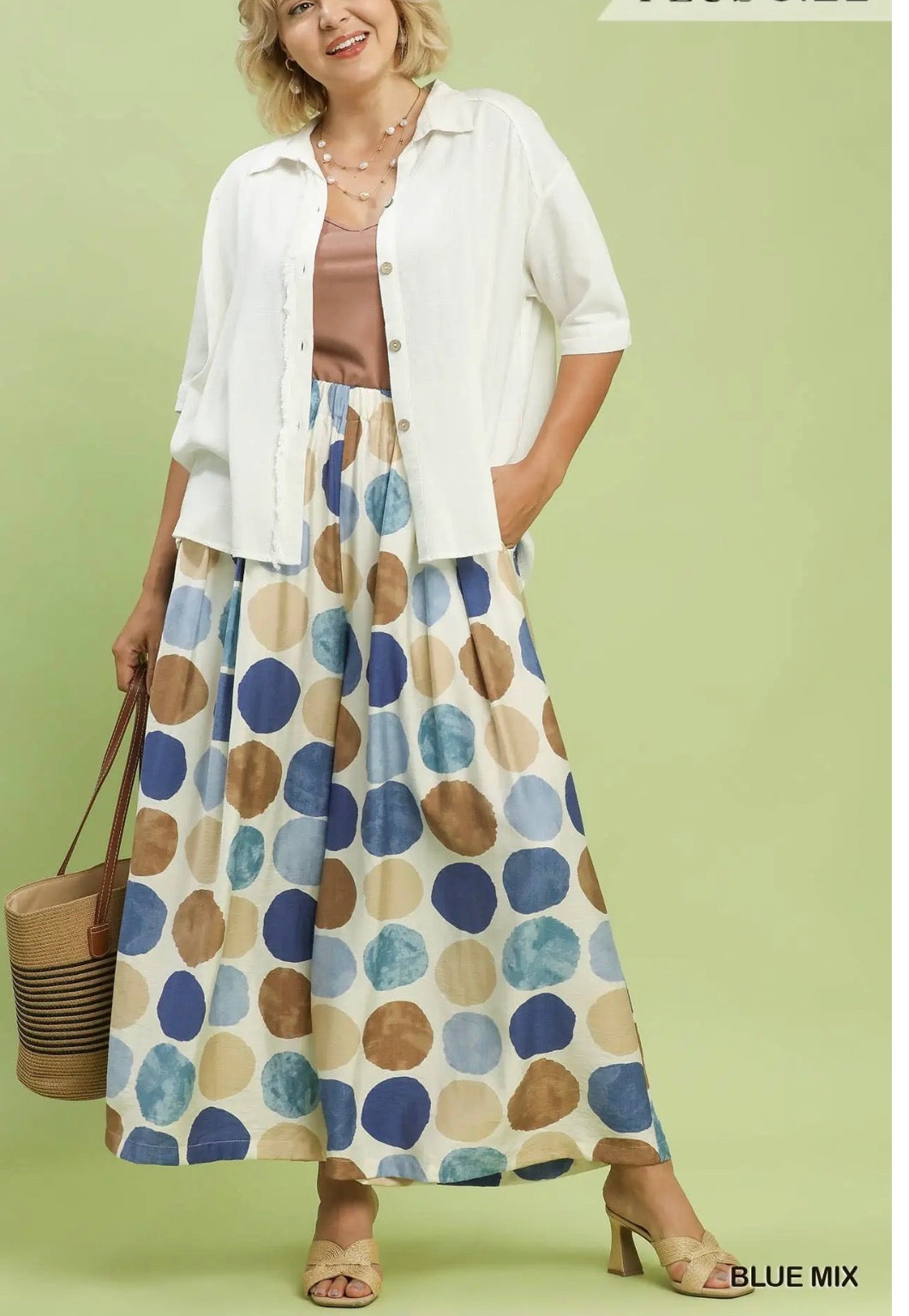 Plus Polka Dot Pants