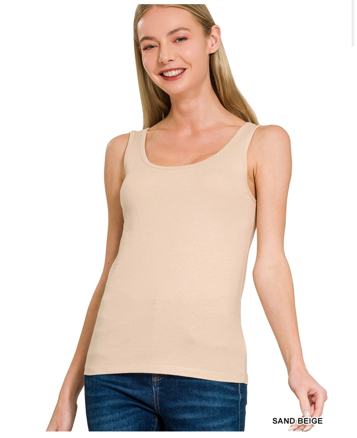 Cotton Tank (Beige)
