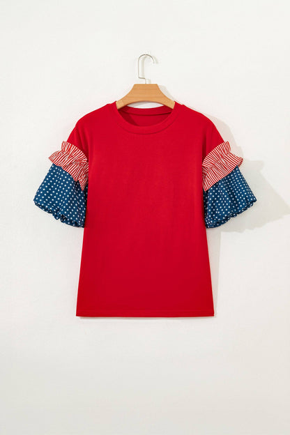 Stars and Stripes Puff Sleeve