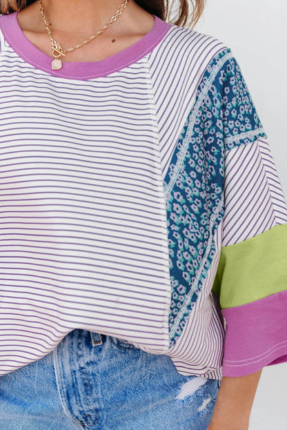 Striped Colorblock Top