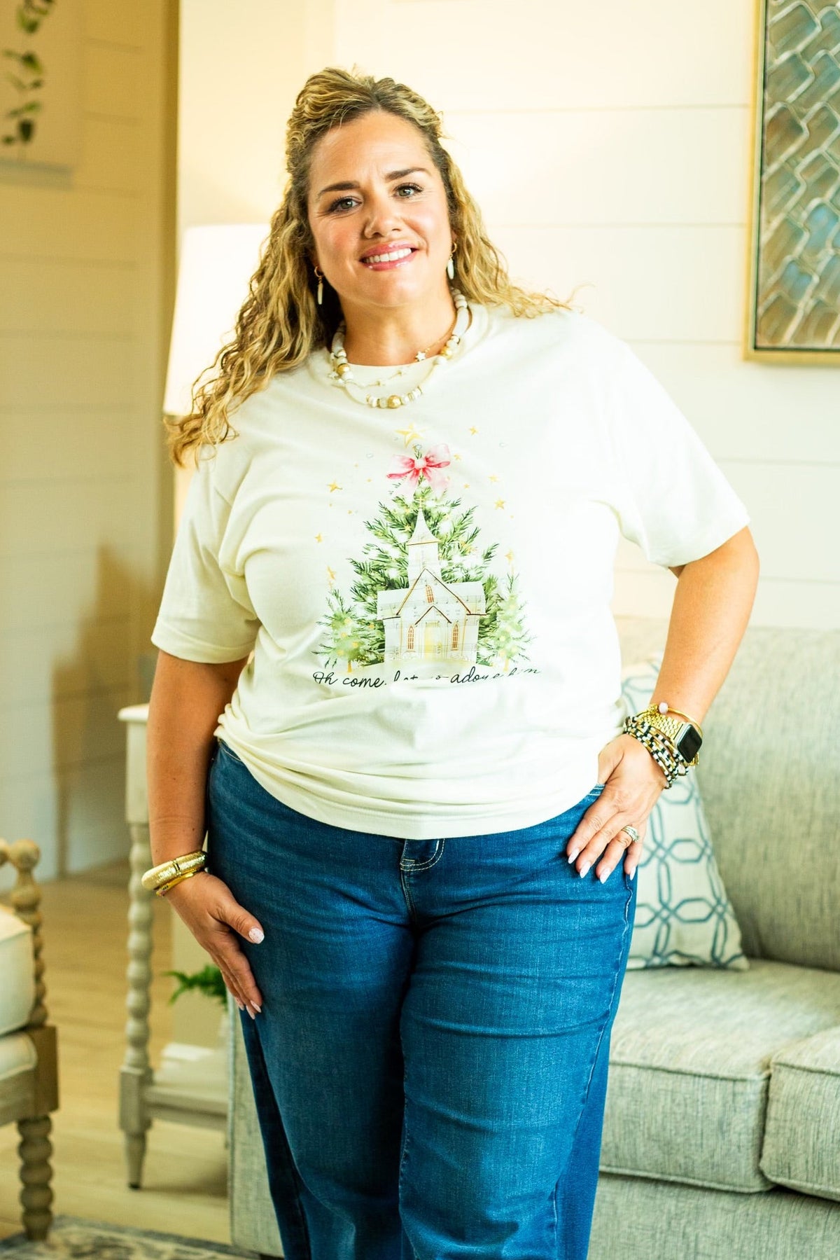 Oh Come Let Us Adore Him Shirt