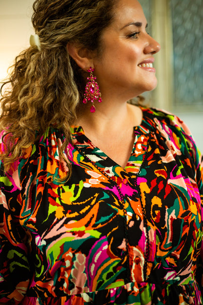 The KK- Vibrant Funky Pop Dress