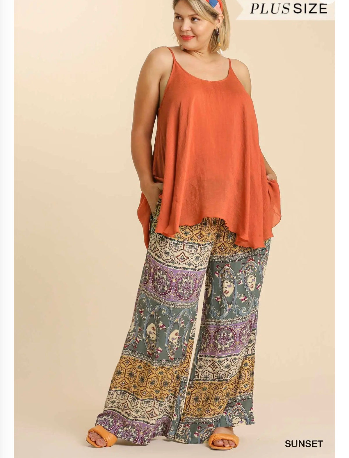 Plus Spaghetti Strap Top