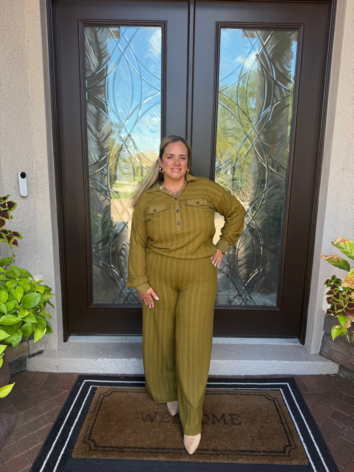 Olive Luxe Knit Top