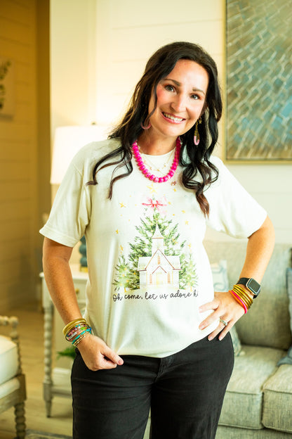 Oh Come Let Us Adore Him Shirt