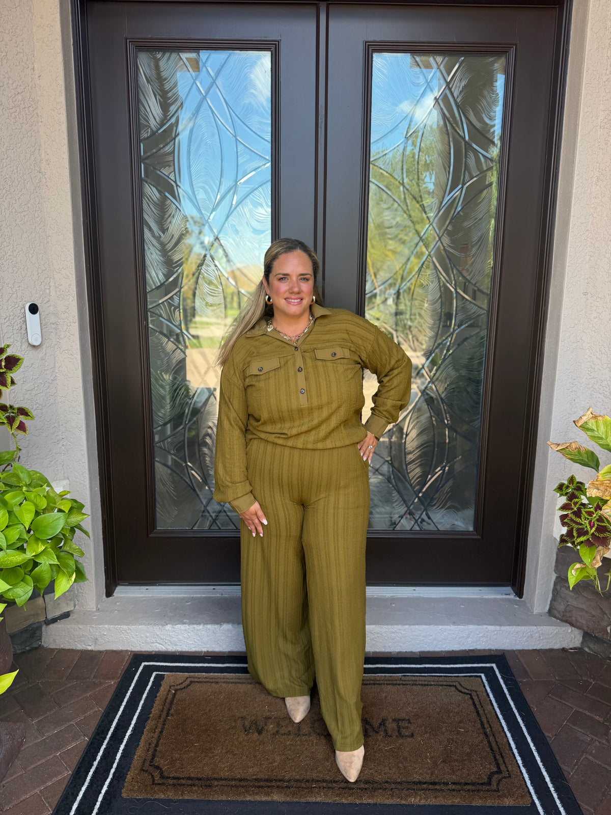 Olive Luxe Knit Top
