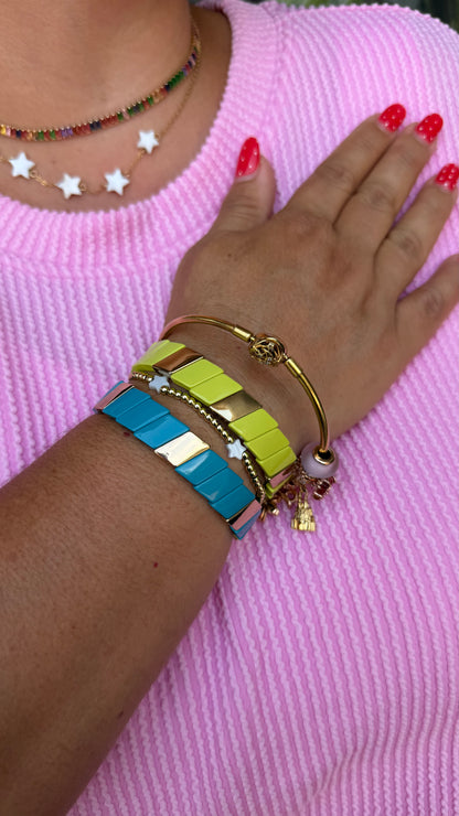Gold Accent Stretch Bracelets