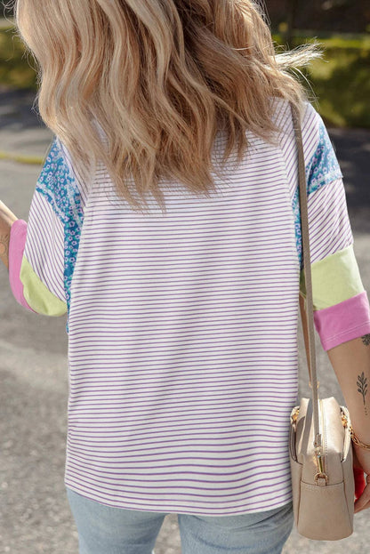 Striped Colorblock Top