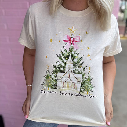 Oh Come Let Us Adore Him Shirt