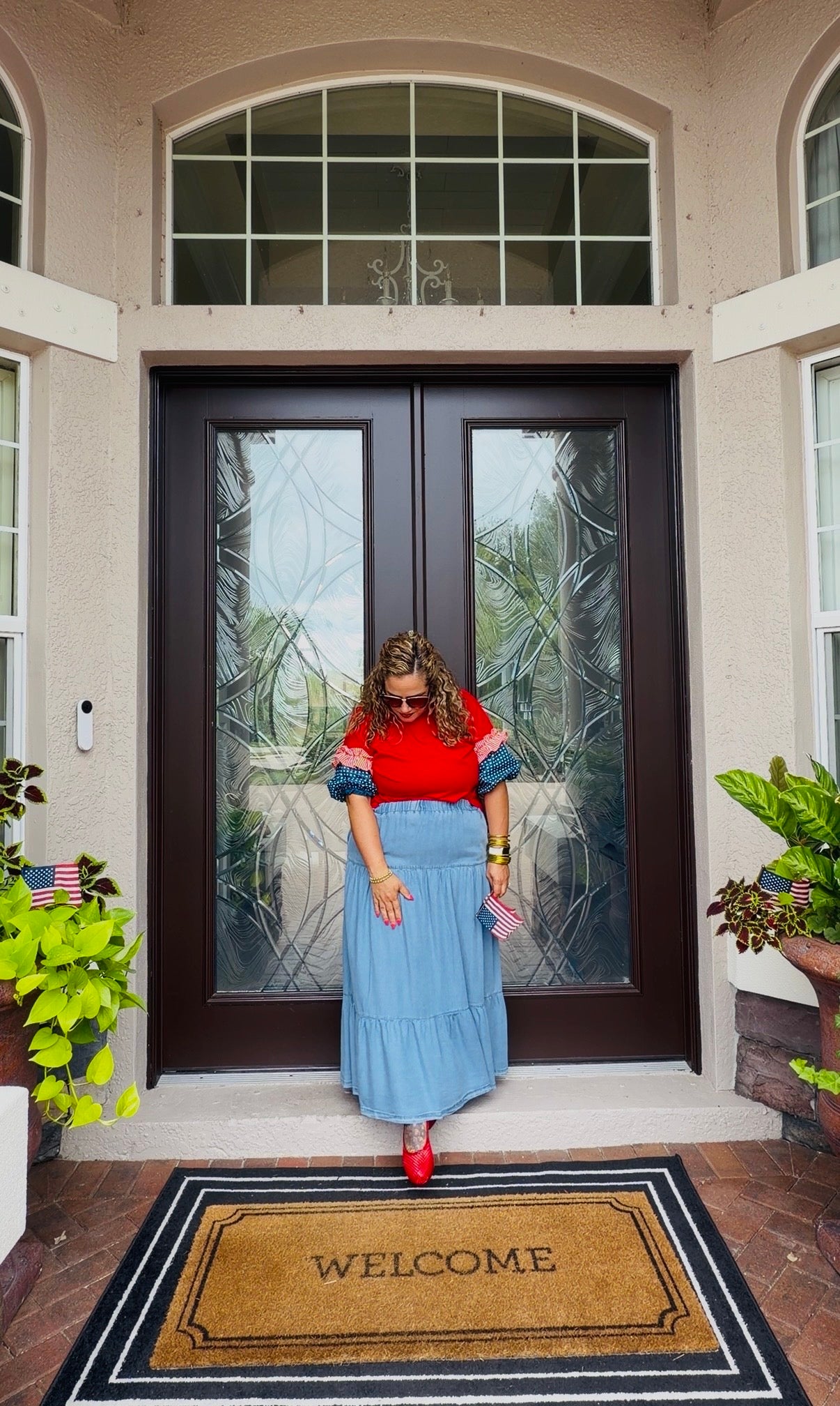 Stars and Stripes Puff Sleeve