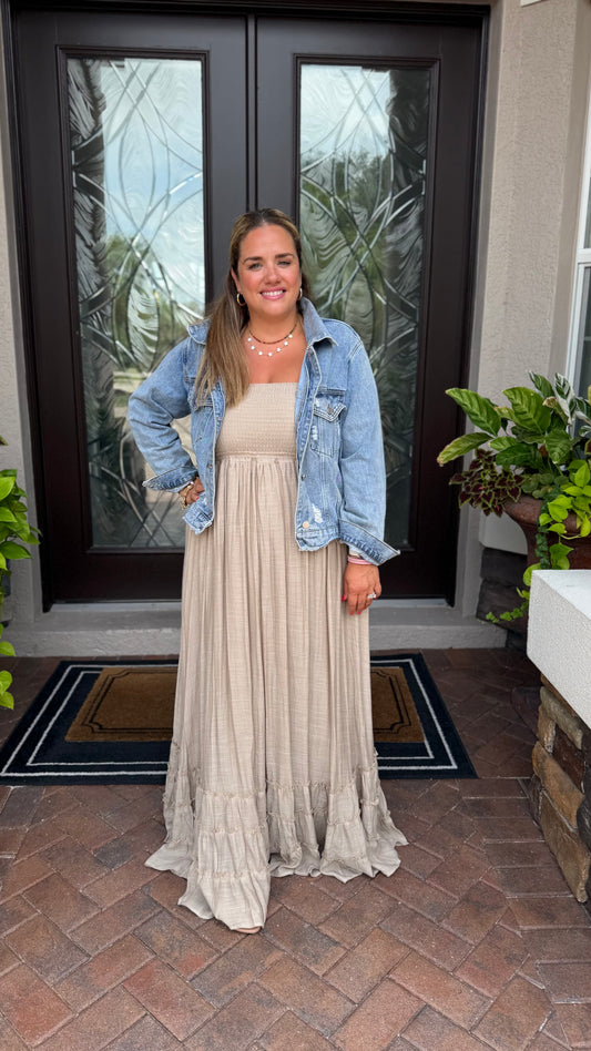 Smocked Maxi Dress