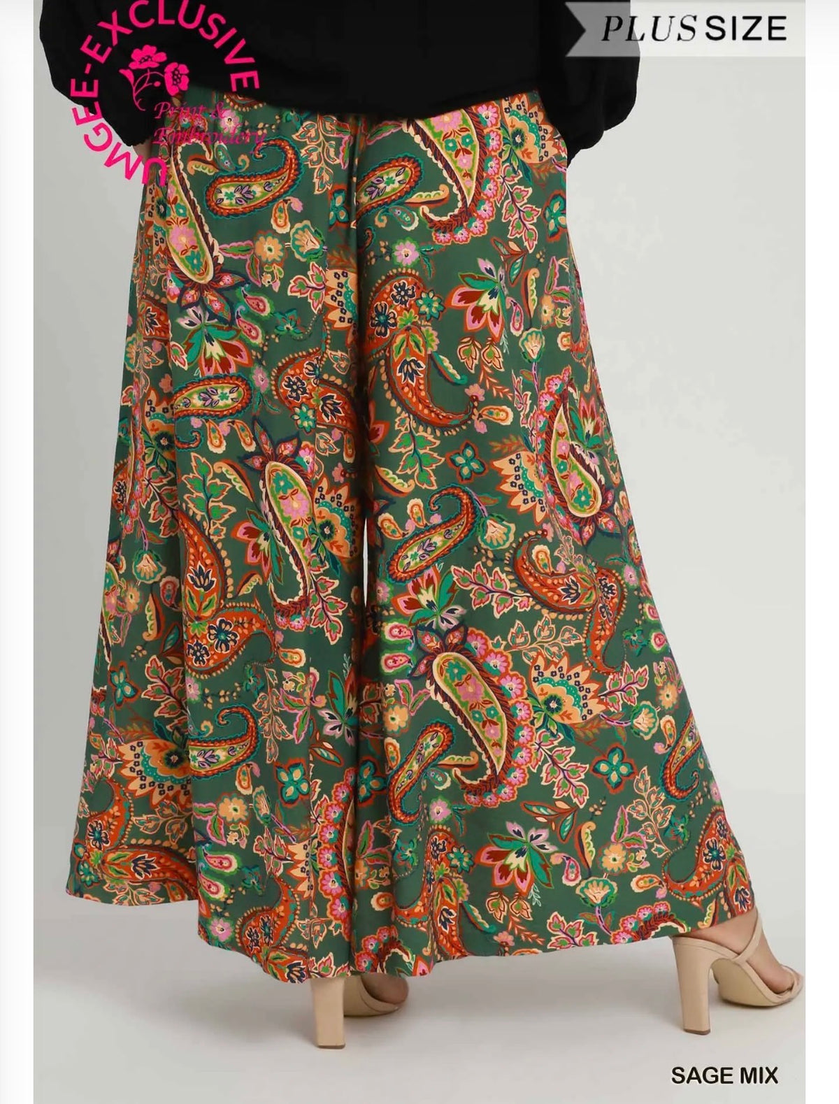 Paisley Print Pants