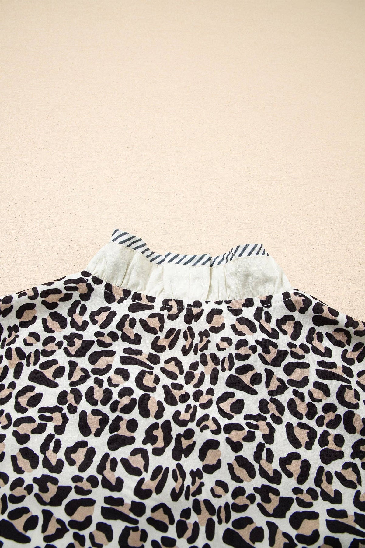 Leopard Print Ruffle Top
