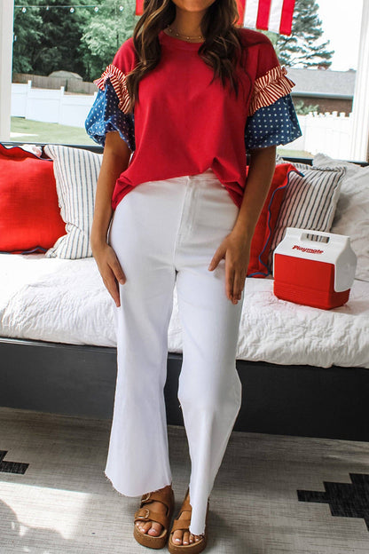 Stars and Stripes Puff Sleeve