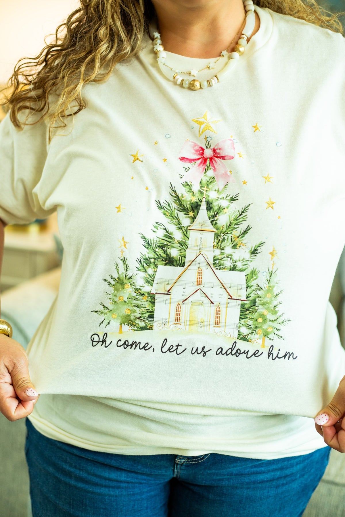 Oh Come Let Us Adore Him Shirt