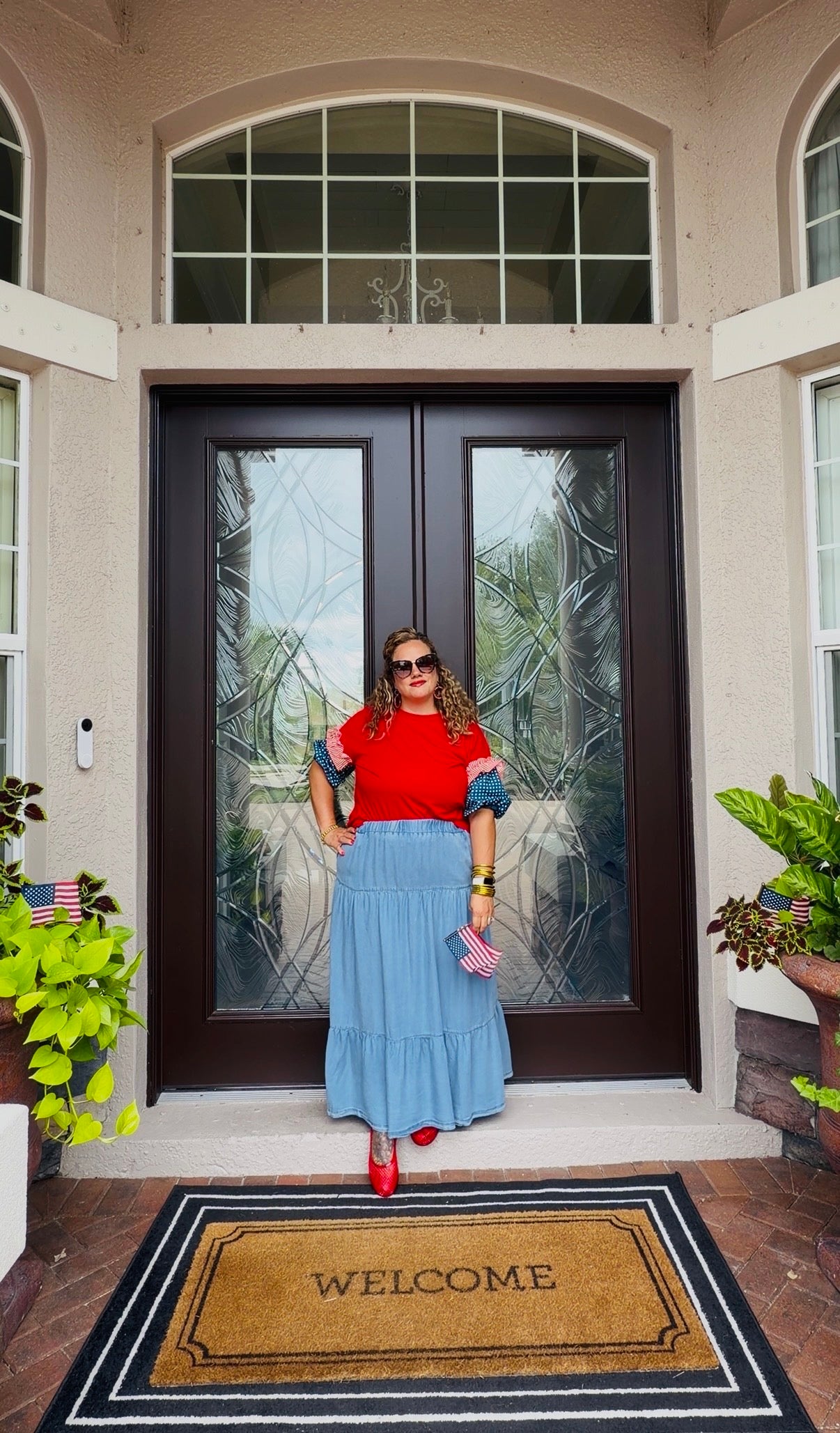Stars and Stripes Puff Sleeve