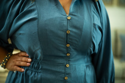 The Mary- Satin Midi Dress