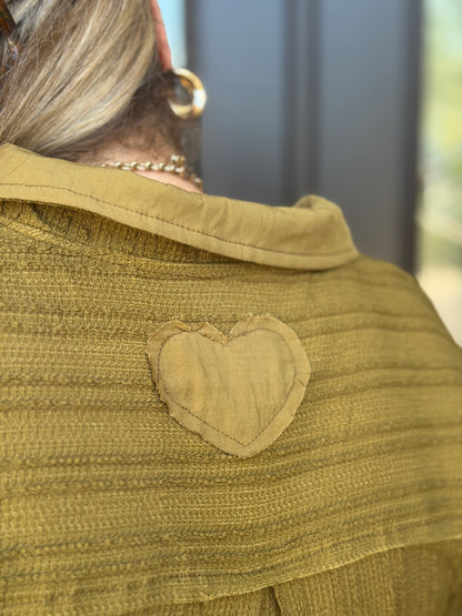 Olive Luxe Knit Top