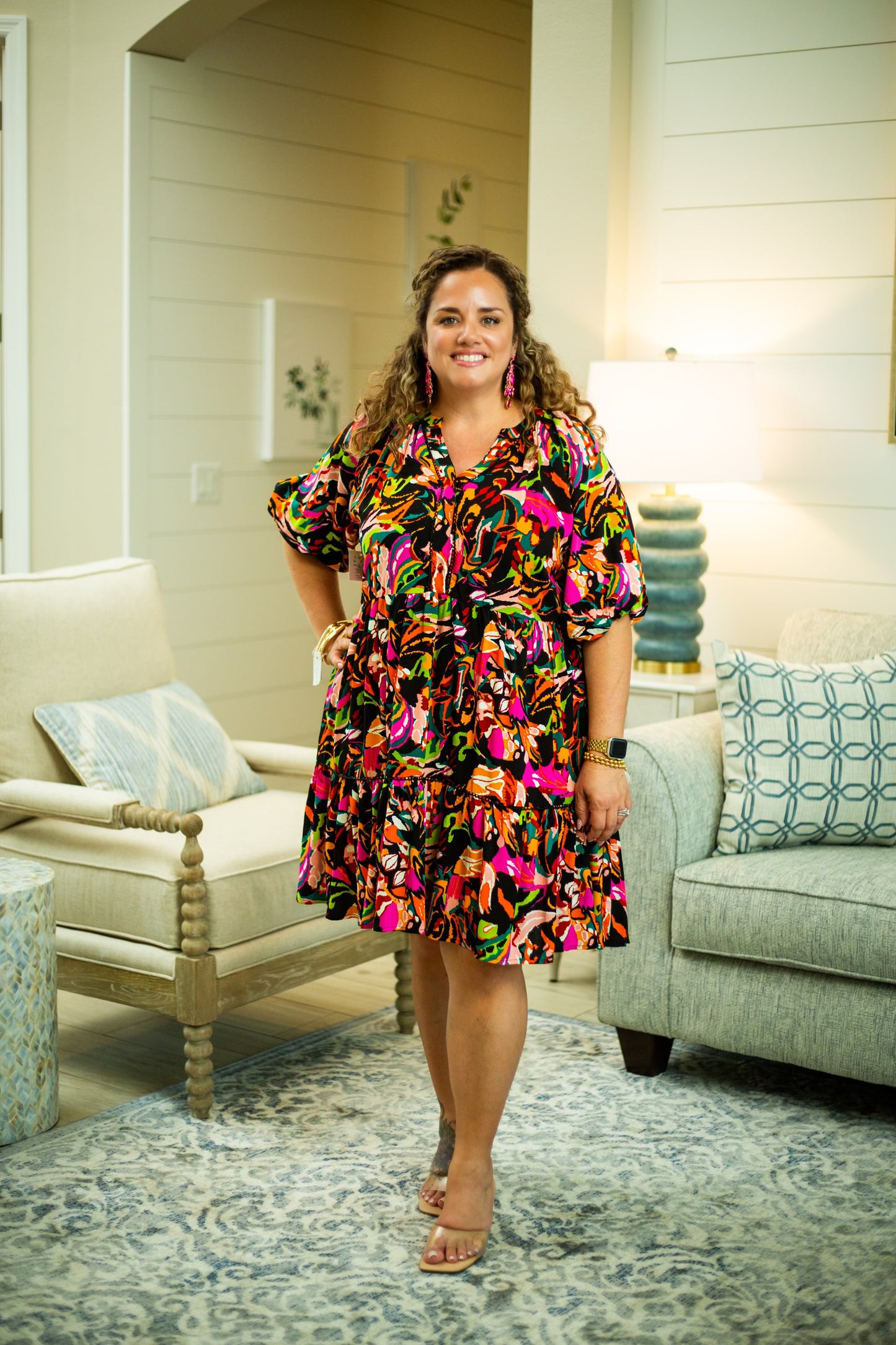 The KK- Vibrant Funky Pop Dress