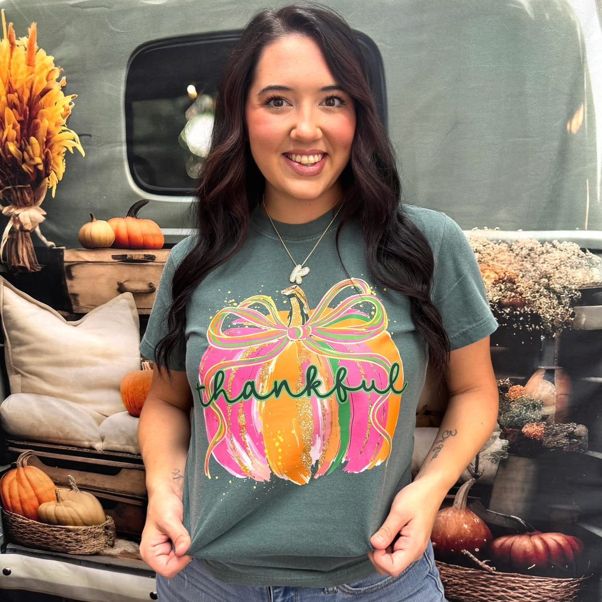 Colorful Pumpkin Tee