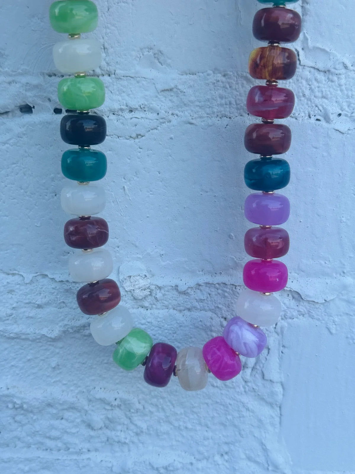 Marble Beaded Necklace