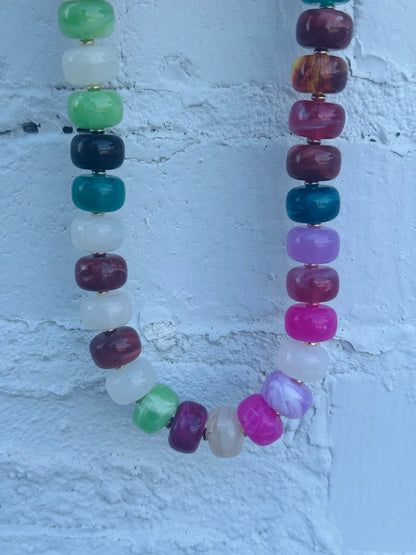 Marble Beaded Necklace