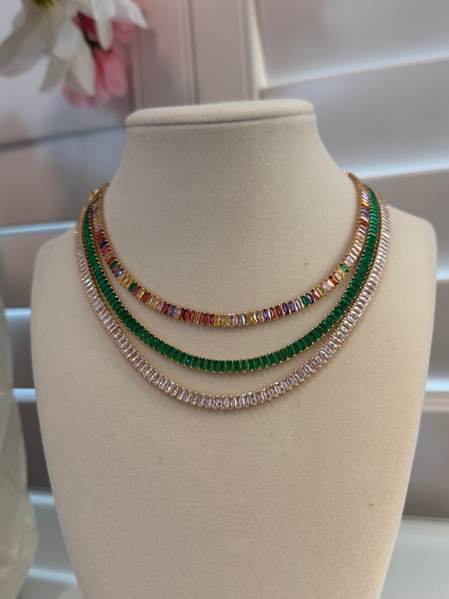 Crystal Tennis Necklace