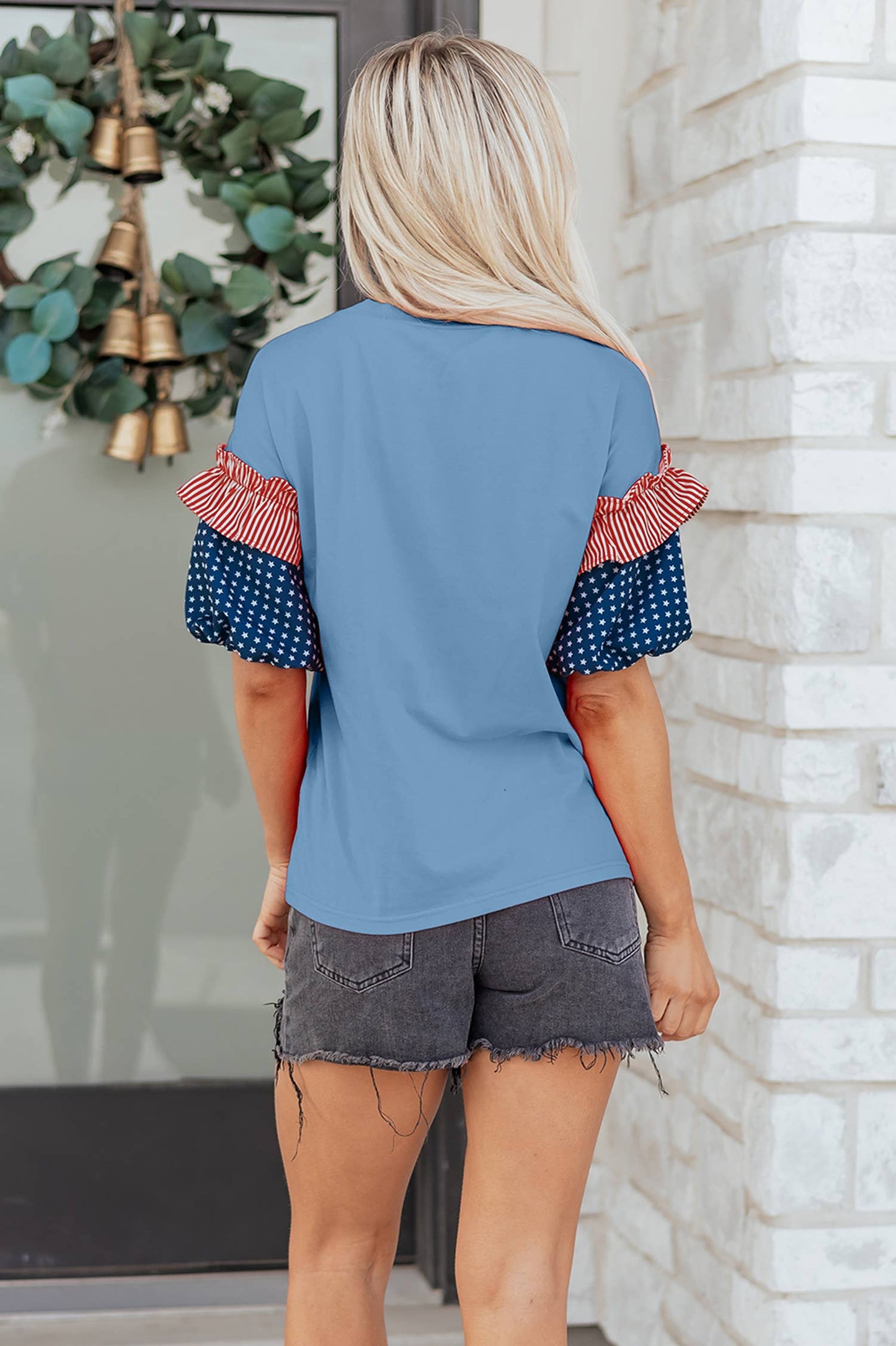 Stars and Stripes Puff Sleeve