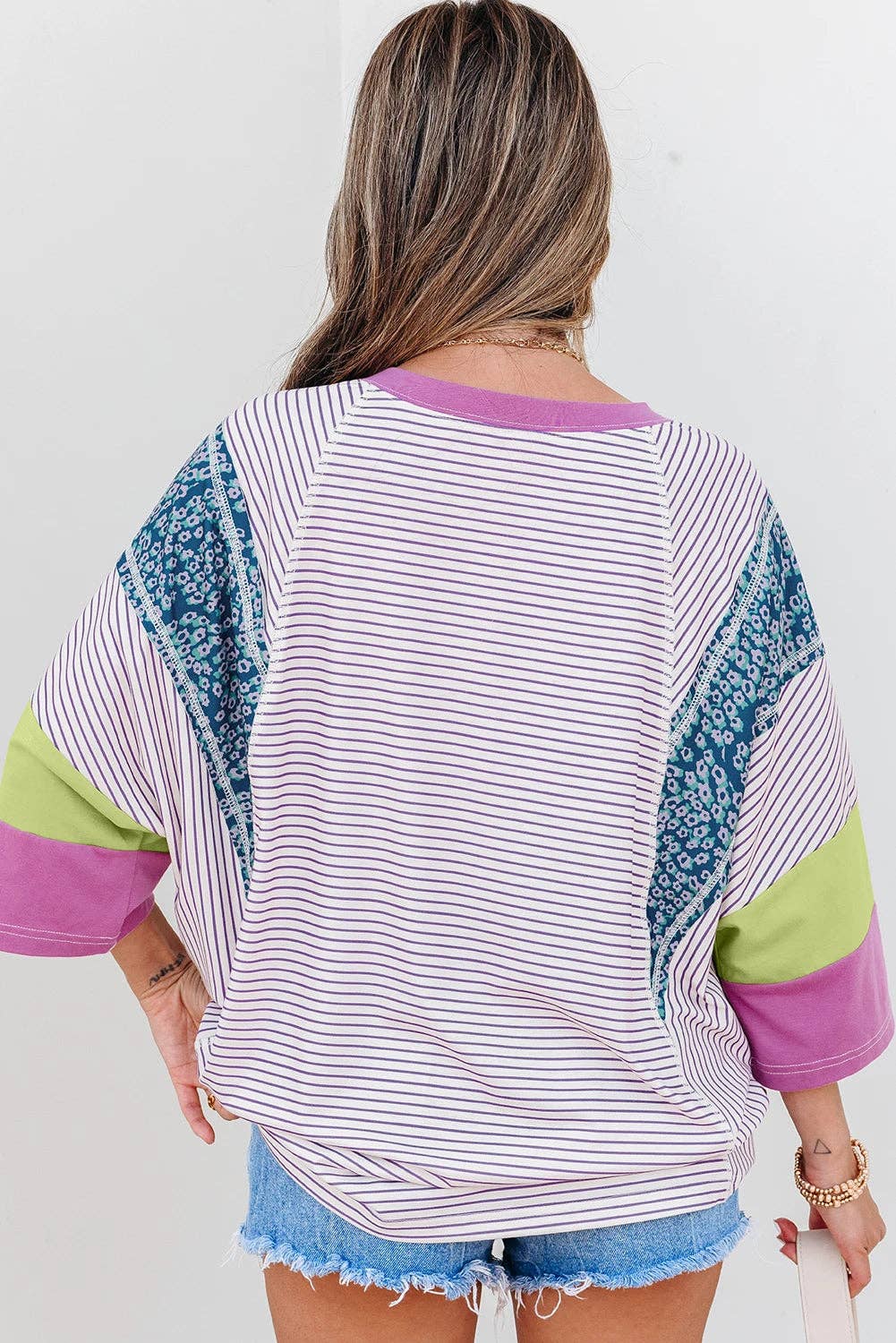 Striped Colorblock Top