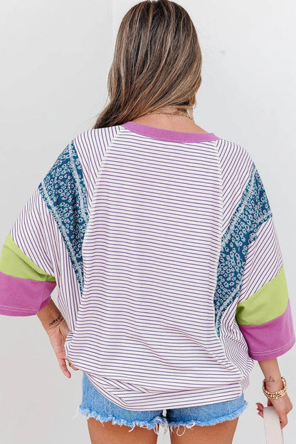 Striped Colorblock Top